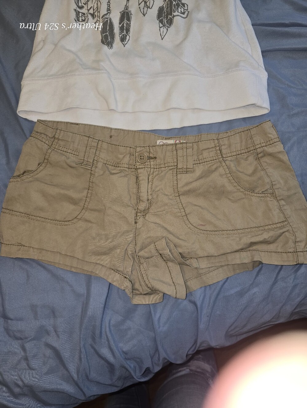 OP Women's Tan Jean-Style Shorts